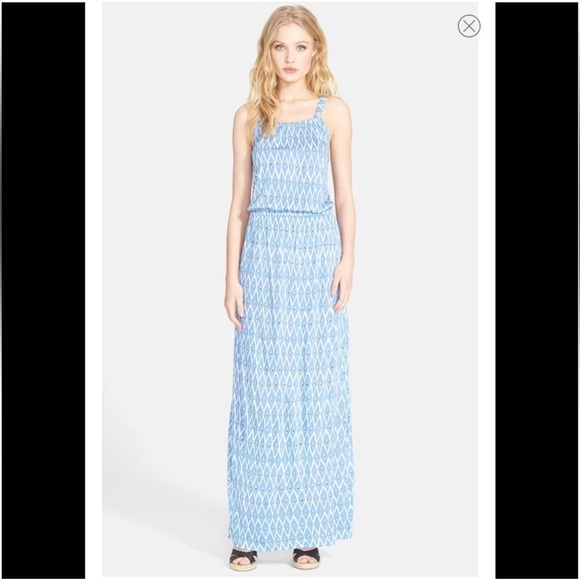 Joie Narod Blue Patterned Maxi Dress - Picture 14 of 15